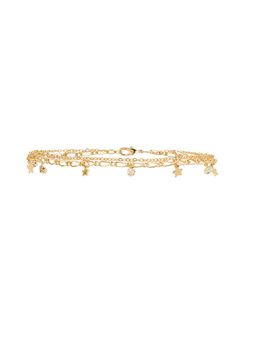 Accessorize London - Gold Pretty Starry Anklet