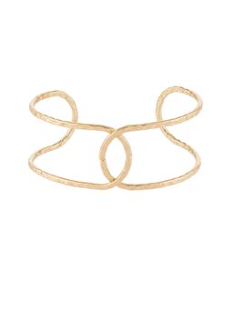 Accessorize London - Gold Skinny Wire Cuff Bracelet