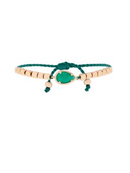 Accessorize London - Green Stone Friendship Bracelet