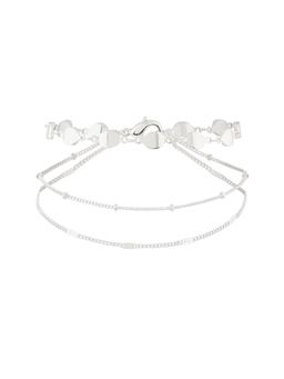 Accessorize London - Silver Layered Chain Bracelet