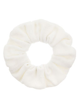 Accessorize London - White Oversized Toweling Scrunchie