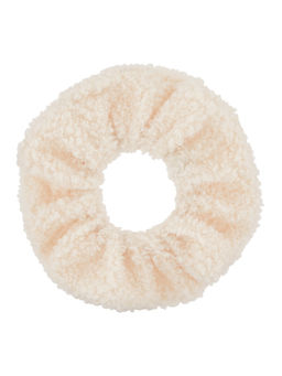 Accessorize London - Off White Oversized Teddy Scrunchie