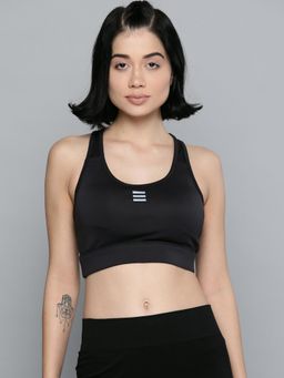 Alcis - Black & Grey Non-Wired Lightly Padded 360 Degree Support Workout Bra ECWBTAW20003110