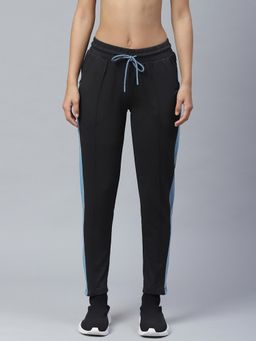 Alcis - Women Black Solid Slim Fit Track Pants