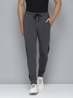Alcis - Men Charcoal Grey Solid Slim Fit Joggers