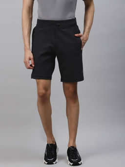 Alcis - Men Black Solid Slim Fit Training Shorts