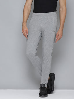 Alcis - Men Grey Melange Solid Regular Fit Track pant