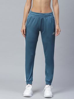 Alcis - Women Teal Green Solid Slim Fit Track Pants