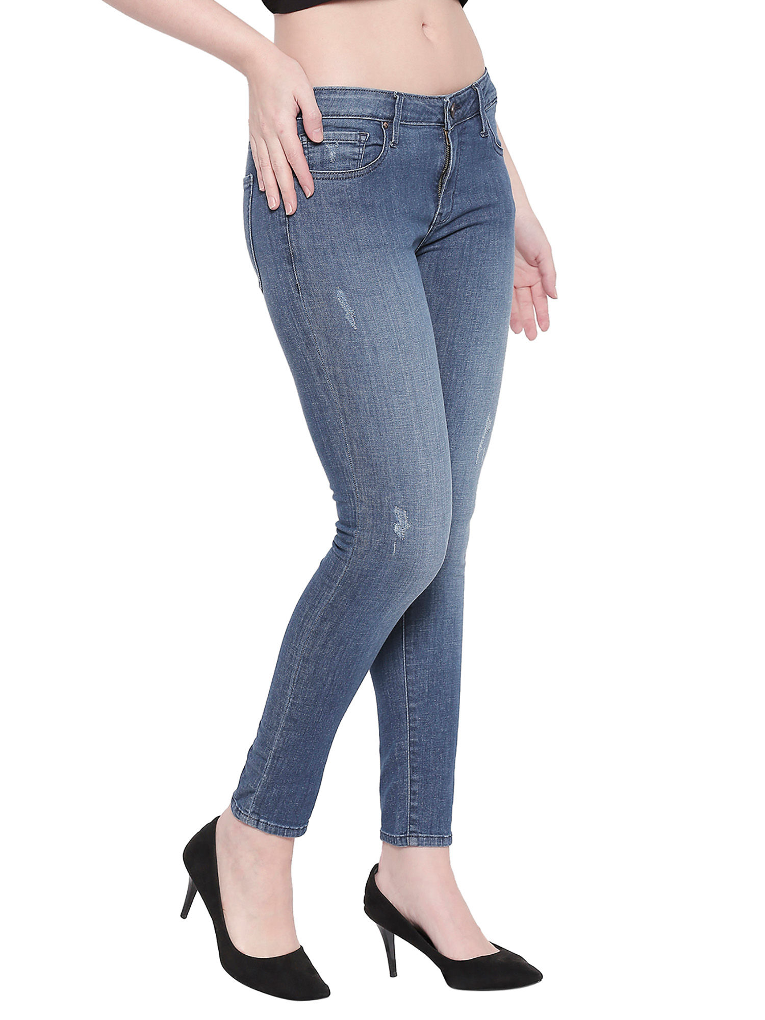 Spykar Blue Skinny Fit Jeans Online 
