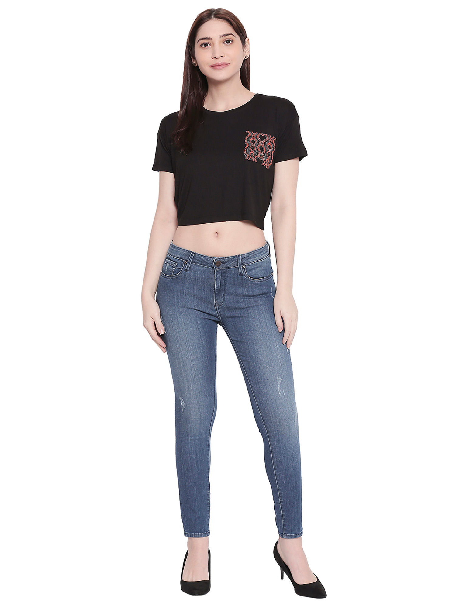 Spykar Blue Skinny Fit Jeans Online 