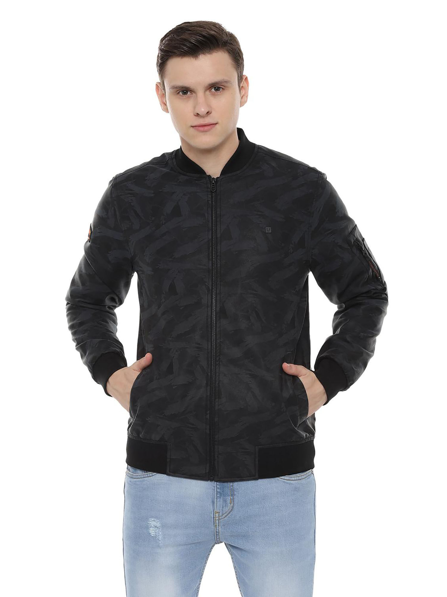 Buy Solly Jeans Co Black Printed Jacket 