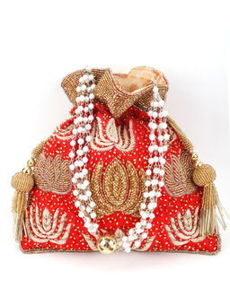 Odette - Gold Printed Pouch