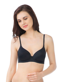 Amante - Smooth Moves Padded Wired T-Shirt Bra - Black