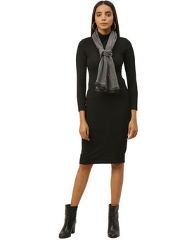 Anekaant - Grey Patterned Scarf