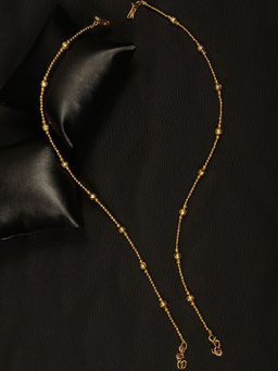 Priyaasi - Set of 2 Gold Plated Anklets with Beads