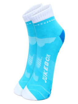 Wear Jukebox - WearJukebox Ankle Grip Socks Light Blue