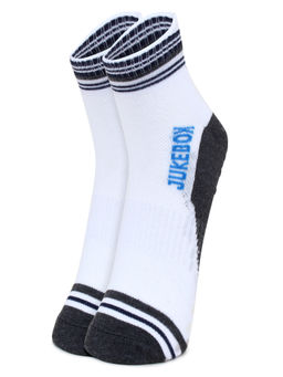 Wear Jukebox - WearJukebox Ankle Grip Socks white