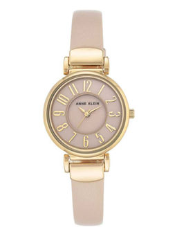 Anne Klein - Beige Leather Watch -AK2156PMLP