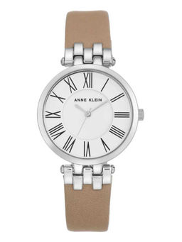 Anne Klein - Silver Leather Watch -AK2619SVTN