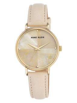 Anne Klein - Beige Leather Watch -AK2790IMIVJ