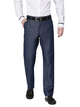 Antony Morato - Navy Blue Solid Casual Trouser