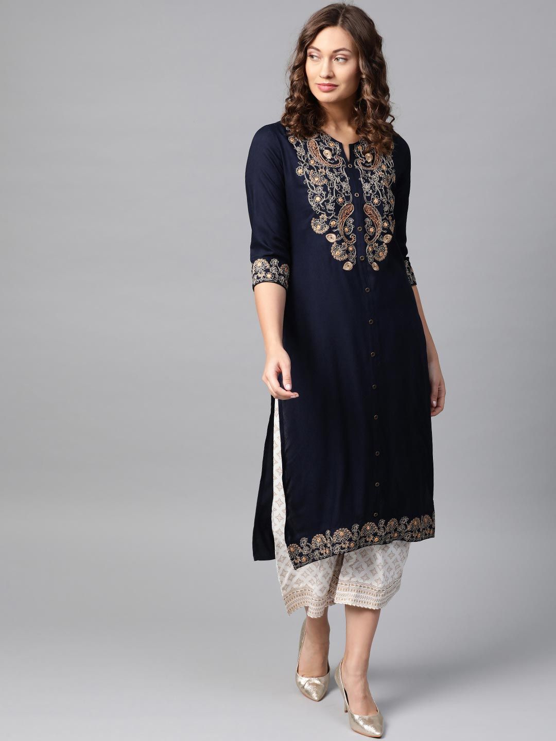 Stylum Kurta Set : Buy Stylum Womens Bandhej Printed A-line Kurta ...