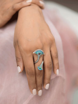 Shaya by CaratLane - Multi-Color Sterling Silver Ring