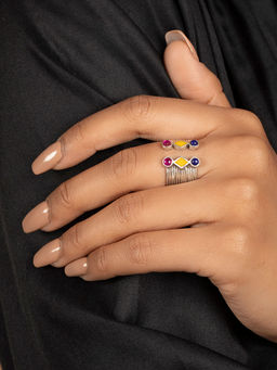 Shaya by CaratLane - Nagla Inspired Sterling Silver Ring