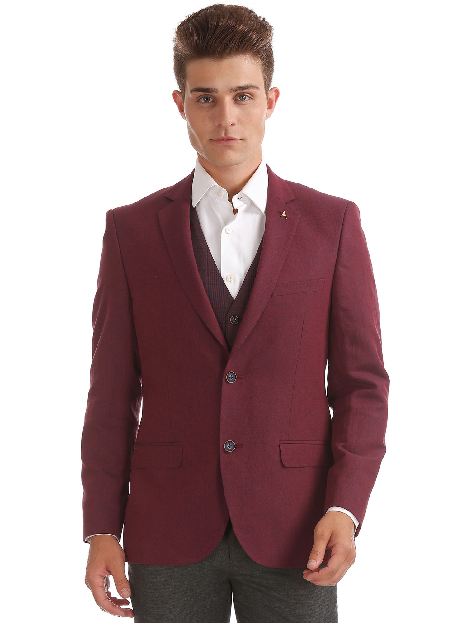 arrow maroon blazer