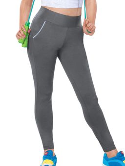 Dermawear - Women's Activewear Workout Leggings With Pocket - Grey
