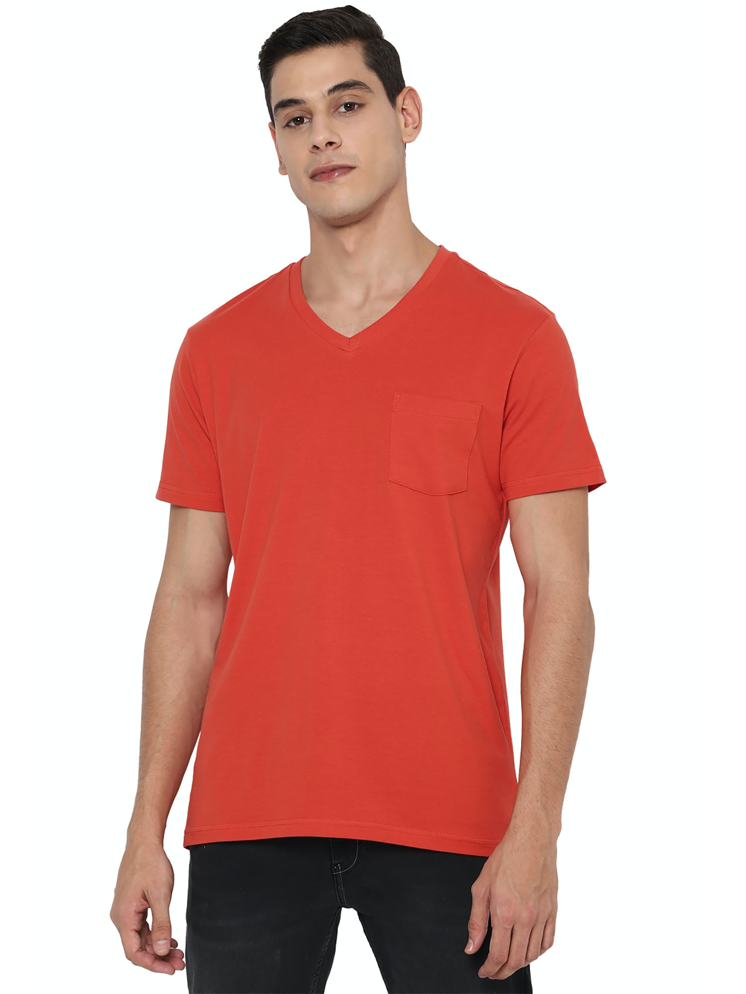 Buy Allen Solly Red T-shirt Online 
