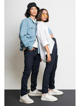 FREAKINS - Unisex Raw Indigo Comfort Jeans