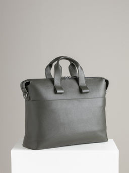 Perona - Solid Matthew Grey Briefcase