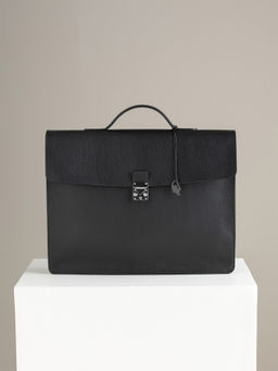 Perona - Solid Akito Black Briefcase