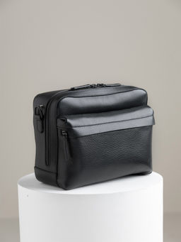 Perona - Solid Tai Black Messenger Bags