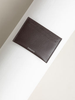 Perona - Solid Jin Brown Card Holder