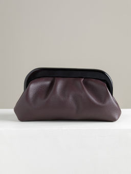 Perona - Solid Aura Purple Evening Clutch