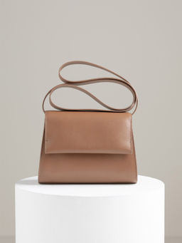 Perona - Solid Miu Brown Crossbody Bag