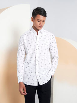 Perona - White Print Nicholas Shirt