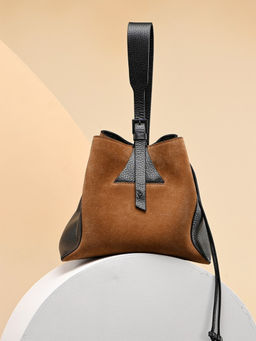 Perona - Solid Audre Tan Evening Bag