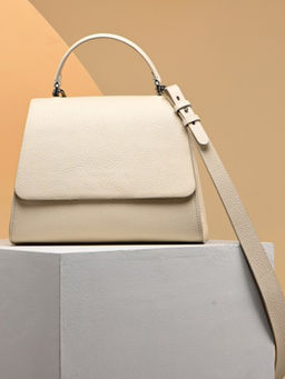 Perona - Solid Sofia White Day Bag