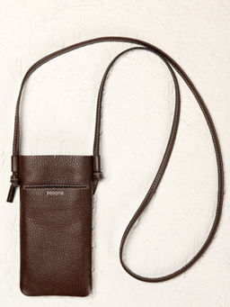 Perona - Solid Clare Brown Crossbody Bag