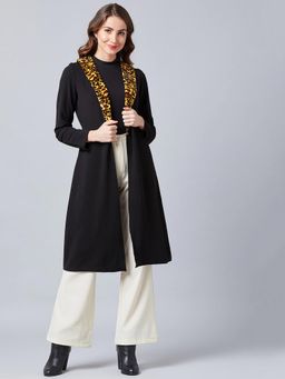 AAREIN - Black Self Design Casual Shrug