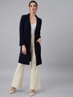 AAREIN - Blue Solid Casual Shrug