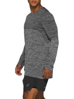 ASICS - Race Seamless Ls Grey Casual T-Shirt