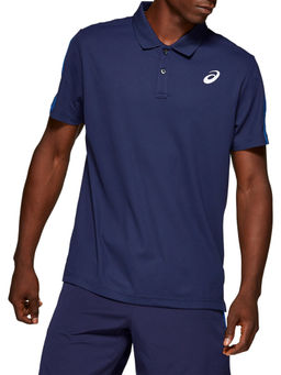 ASICS - Polo Ss Blue Casual T-Shirt