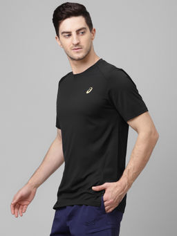 ASICS - Ventilate Mesh Train Ss Black Casual T-Shirt