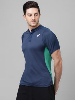 ASICS - Gel-Cool Polo-Shirt Blue Casual T-Shirt