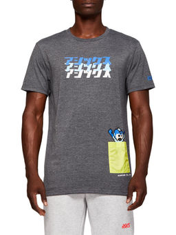 ASICS - Rm M Graphic Ss 2 Grey Casual T-Shirt