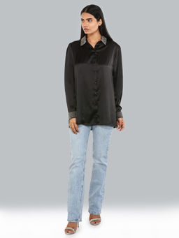 Attic Salt - Black Solid Shirt